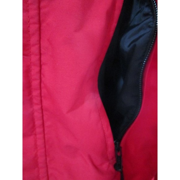 REI Gore Tex Anorak Wind Breaker Mens XL Hood Armpit Vents Red Black GUC - Picture 6 of 16